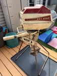 Vtg Montgomery Ward Sea King 5HP Outboard. For Restoration. Stand Not Included. Fixed Price $179.97.