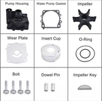 Water Pump Impeller Repair Kit Yamaha 61A-W0078-A1-00 61A-W0078-A2-00 W/housing. Fixed Price $150.00.