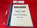 1965 Omc Evinrude Starflite 75 Hp Parts Catalog 4235 278653 Blue/gray Ed. Fixed Price $19.99.