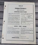 1950S Evinrude Fleetwin 7.5 Parts List Catalog Outboard Models 7518 + 7519. Fixed Price $18.06.