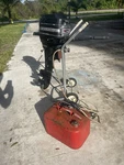 Antique Mercury Outboard 9.8 Hp. Fixed Price $650.00.