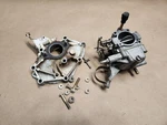 Late 1970'S Johnson Evinrude 25 Hp Carburetor And Intake Manifold 389723 386792. Fixed Price $80.00.