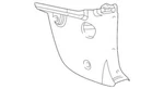 Genuine Ford Focus 2005-2007 Driver Side Cowl Kick Trim Panel 5S4Z-5402345-CAA. Fixed Price $20.69.