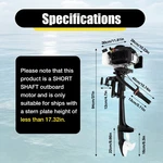 4HP Stroke Outboard Motor Marine Boat Engine Air Cooling Short Shaft 5500RPM. Fixed Price $214.77.