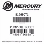 Mercury Marine Outboard Oil Injection Pump 812690T1. Fixed Price $350.00.