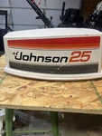 Omc Johnson Evinrude Sea-horse 25 Hp Fiberglass Hood Cowl Motor Cover 385439. Fixed Price $70.00.
