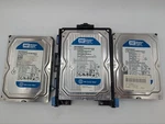 Lot Of Wd Caviar Blue Sata Hard Drives 2X160 + 1X250GB Untested ST96-2. Fixed Price $49.90.