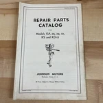 Johnson Motors Repair Parts Catalog Model KA-38 39 10 Ks And KD-15 1948 40S Oem. Fixed Price $11.89.