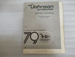PM135 1979 Johnson Outboards Electric Models Parts Catalog Manual P/n 390085. Fixed Price $8.82.