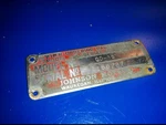 Serial Model# Bracket Plate 10HP Johnson Evinrude QD-15 (q D) Memorabilia. Fixed Price $25.00.