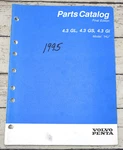 1995 Volvo Penta Parts Catalog Model Hu 4.3 Gl Gs Gi P/n 7797016-8. Fixed Price $15.00.