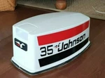 Johnson Outboard Decal Kit 35 Hp 25 20 Graphics Set Boat Cowling / Hood. Fixed Price $27.99.