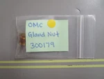 *new Oem* 0810 Omc Johnson Evinrude Gland Nut 0300179. Fixed Price $6.44.