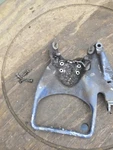 Vintage 1969 Evinrude 18HP 18902D Fastwin Outboard Motor Carry Handle Bracket. Fixed Price $10.00.
