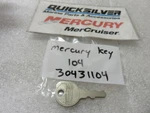 S16D Genuine Mercury Quicksilver 30431104 Key Oem New Factory Boat Parts. Fixed Price $6.88.