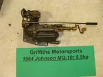 1964 Johnson MQ-10R 9.5HP Omc Outboard Motor Carburetor. Fixed Price $98.00.