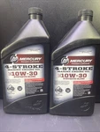2 Quarts Mercury Marine New Oem 4-STROKE 10W-30 Outboard Oil. Fixed Price $35.90.