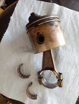 392621 5006657 Standard Piston Evinrude Johnson 20 25 30 Hp Rings 335566 Rod. Fixed Price $35.00.