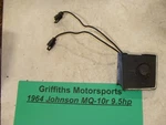 1964 Johnson MQ-10R 9.5HP Omc Outboard Motor Off Kill Switch Button Dash Panel. Fixed Price $34.00.