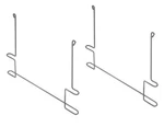 Pair Of Buyers Products 405BZ Galvanized Anti-sail Brackets For 24 Inch Flaps. Fixed Price $60.00.