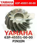 Yamaha New 2004-2024 150HP Pinion 63P-45551-00-00. Fixed Price $129.67.