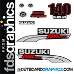 Suzuki DF140 140HP Outboard Engine Decals/sticker Kit. Fixed Price $63.47.