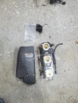 Yamaha C80 Carb Set And Choke 6H0-14301-15-00, 6H0-14302-15-00, 6H0-14303-15-00. Fixed Price $300.00.