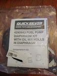 Mercury Quicksilver Oem 42909A3 Fuel Pump Diaphragm Kit. Fixed Price $16.88.