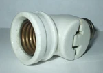 Antique Hubbell Porcelain Light Socket Adapter W/outlet Receptacle. Fixed Price $12.00.