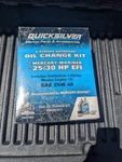 Quicksilver 8M0081911 25W-40 Oil Change Kit For 25/30HP Engines. Fixed Price $35.99.