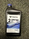 Tohatsu 2-STROKE Outboard Quart Oil P/n 332723081M. Fixed Price $16.99.