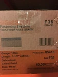 1- 1/2" 18 Gauge Straight Brad Finish Nails Ga. (5,000/BX.) (case Of 12). Fixed Price $115.00.