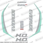 Fits Evinrude 225HP High Output G2 E-tec Decal Kit (seafoam Green) 2015+. Fixed Price $144.95.