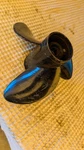 Aluminum 1/4" X 15P 12.25 Turning Point Hustler Propeller C2-H2-1215. Fixed Price $55.00.