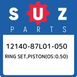 12140-87L01-050 Suzuki Ring SET,PISTON(OS:0.50) 1214087L01050, New Genuine Oem. Fixed Price $60.64.