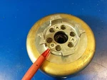 Suzuki Flywheel 32102-98431 18411-98401 1987 2HP DT2 0201 = Outboard Parts. Fixed Price $44.00.