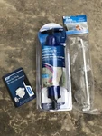 New Camco Antifreeze Hand Pump Kit + Blow Out Valve Refrigerator Door Stay. Fixed Price $19.00.