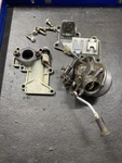 Oem 15HP Chrysler Carburetor, Intake Manifold, Reed Plate 472061 424158 424167. Fixed Price $67.99.
