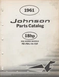 1961 Johnson Sea-horse Outboard 18 Hp Parts Manual 378460 (533). Fixed Price $16.48.