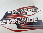 Evinrude 225 Hp Etec High Output Outboard Engine Decals Sticker Set Reproduction. Fixed Price $73.14.