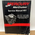 Mercury Marine Boat Service Manual #51 5.0 5.7 6.2 Gas Engines P/n 90-879288300. Fixed Price $89.99.