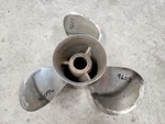 14" X 19P Mercury Stainless Propeller, 48-88440-19, Needs Hub, 4.75", P9603. Fixed Price $30.00.