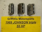 1969 Johnson Outboard 55HP Oem Omc Set Of Leaf Intake Valve Reed Block Petals. Fixed Price $32.00.