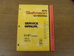 1975 P/n JM-7504 Johnson Outboard Motor Service Manual 6 Hp Free Ship B424. Fixed Price $29.99.
