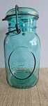 Ball Bicentennial Glass Jar A7 1976 Eagle Seal Ideal Blue / Aqua. Fixed Price $24.00.
