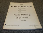 1962 Evinrude 18HP Fastwin 15036A 15036B 15036M Outboard Parts Catalog Manual Xo. Fixed Price $61.07.