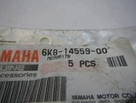 Nos Oem Yamaha Washer (5) 6K8-14559-00. Fixed Price $15.00.