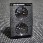 Man - Diesel Vdo Oil Pressure And Water Temperature Gauge. Fixed Price $59.99.