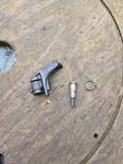 Vintage 1973 Johnson 20HP 20R73A Outboard Boat Motor Lock Lever & Hardware. Fixed Price $8.00.