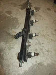 Mercury Verado 150HP 1.7L Outboard Fuel Rail And Injector Set (896503A01). Fixed Price $175.00.